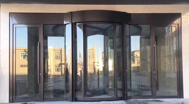 湖南益陽花園酒店自動旋轉(zhuǎn)門工程